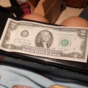 Collectible Two Dollars US Bill
